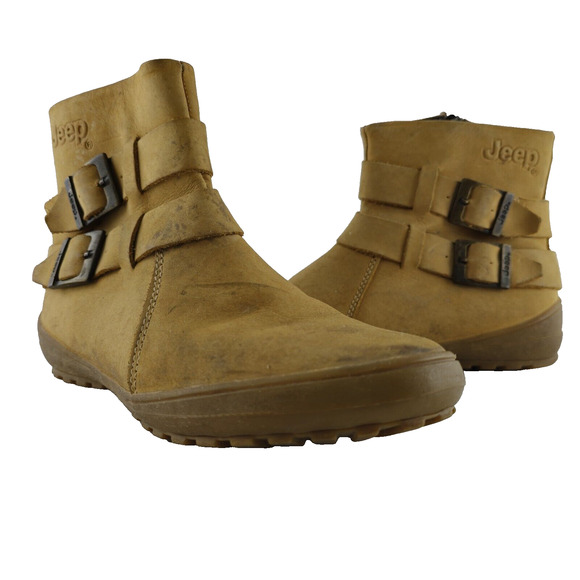 Jeep Ankle Boots Womens 7.5 Side Zip & Double Buckle - Picture 2 of 12